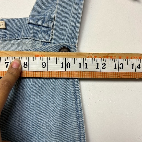 Vintage Denim by Ellison Overall Button down Dress Skirt Blue Size M - Picture 10 of 10